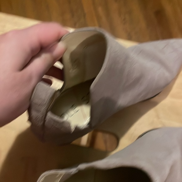 Real Taupe Leather Booties - Picture 11 of 13